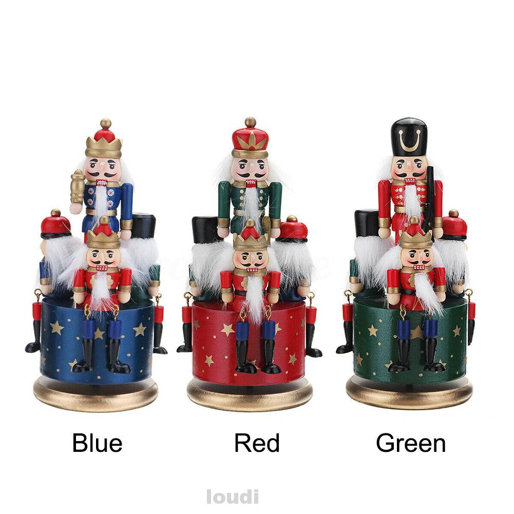 Birthday Home Decoration DIY Guard Portable Collection Crafts Christmas Gifts Round Base Soldier Toy Music Box