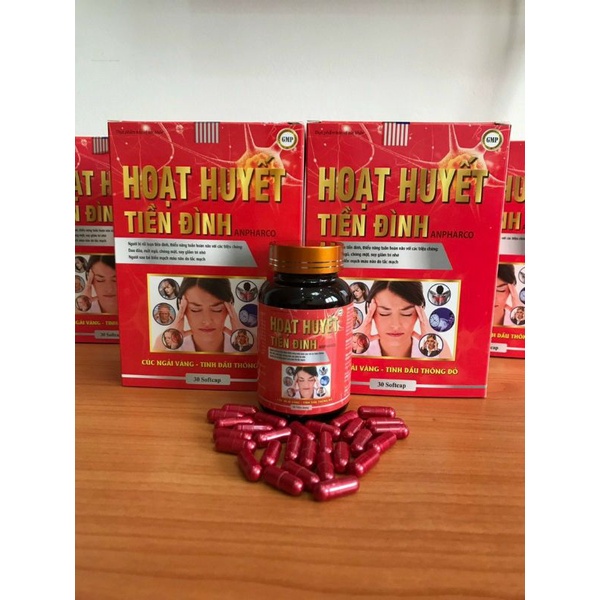 HOẠT HUYẾT TIỀN ĐÌNH hỗ trợ bổ não, làm giảm các triệu chứng tiền đình,đau đầu ,chóng mặt,mất ngủ