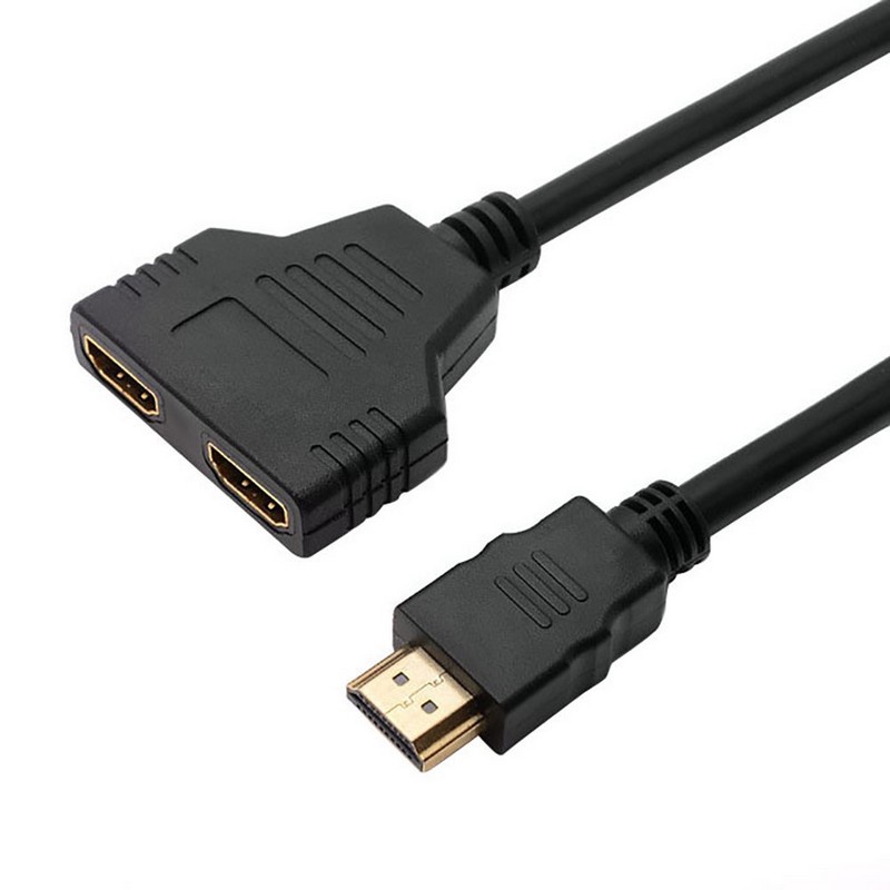 Cáp chia HDMI 1 thành 2 cho ổ cắm và đầu cắm