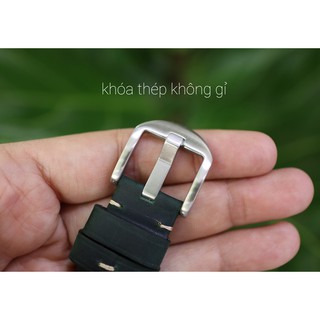 Dây da PU khóa bạc (20mm-22mm)
