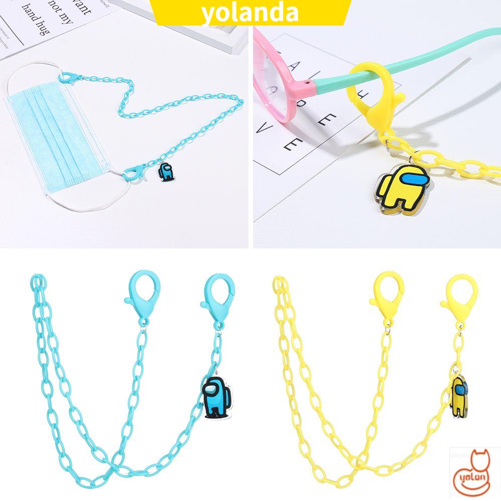 Dây đeo khẩu trang bằng acrylic nhẹ chống trượt chống mất nhiều màu sắc họa tiết hoạt hình