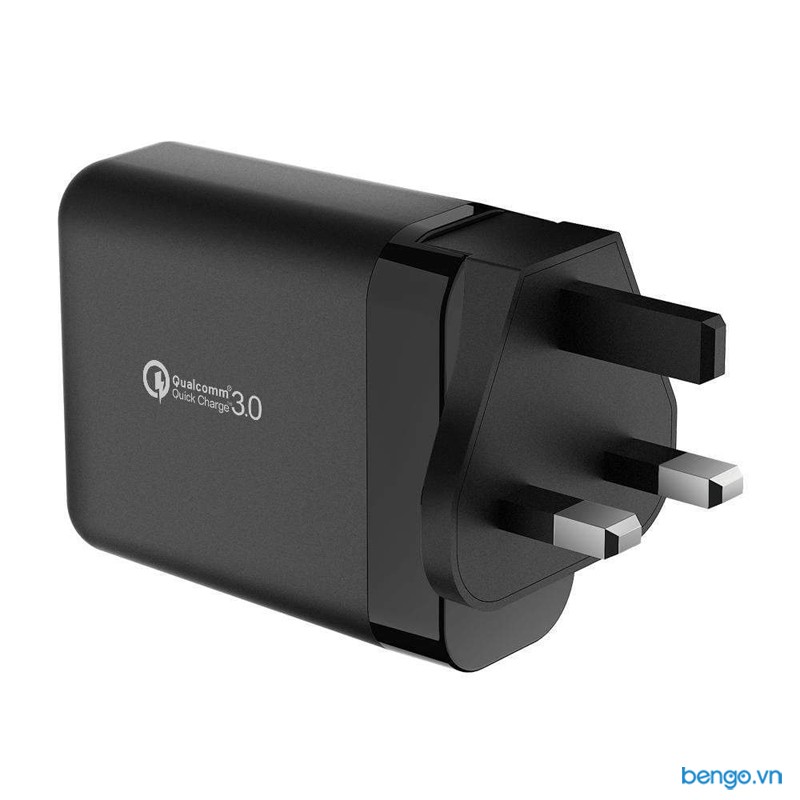 Sạc JCPAL 3 cổng Travel Multiport với Quick Charge 3.0