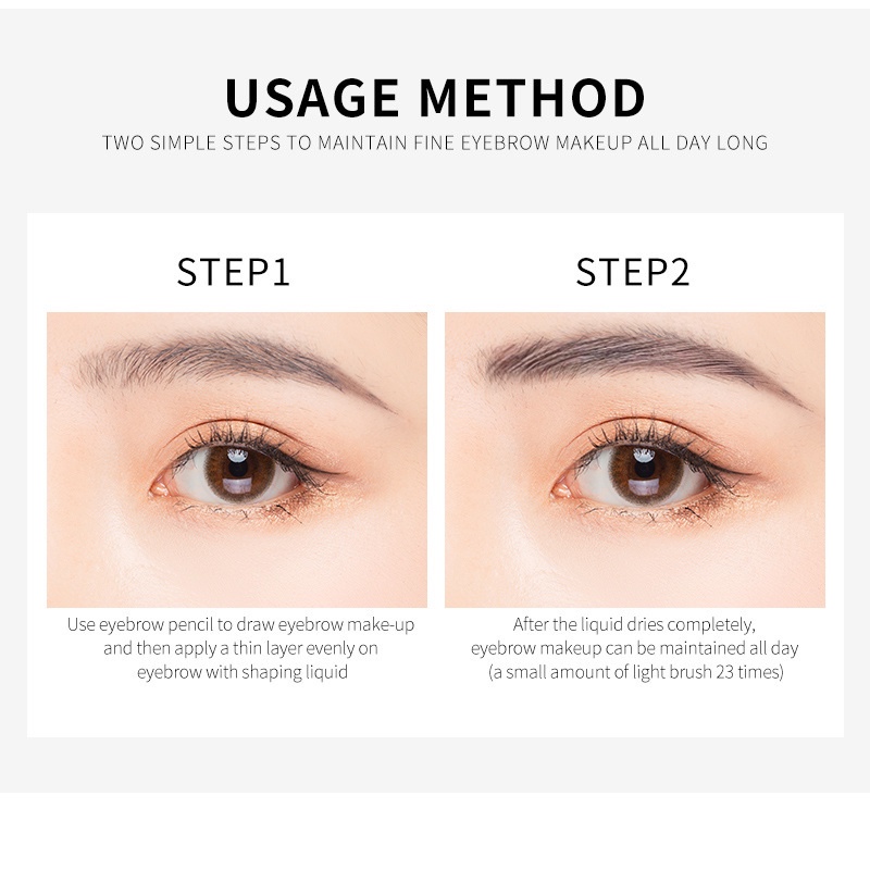 Dung Dịch Cố Định Lông Mày Trong Suốt Nhanh Khô Chống Thấm Nước Không Phai Không Dễ Phai Lâu Trôi