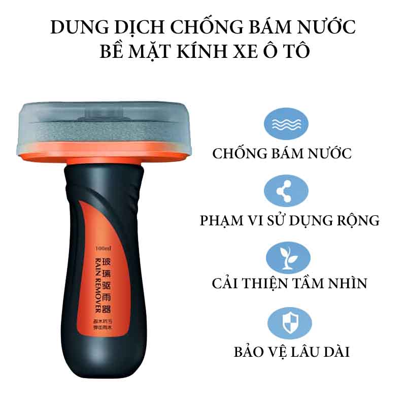 Tuýp Kem Bôi Chống Bám Nước Mưa Kính Ô Tô TrueFul 100ml VERSION 2 CarZone