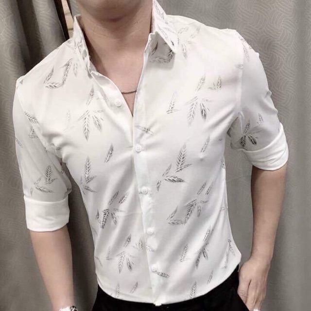 Sơ mi hoạ tiết nam