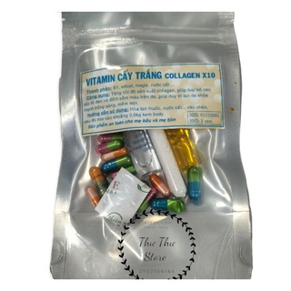 Viên Cấy Trắng Vitamin Collagen Trắng Gấp 10 Lần Trắng Nhanh Cấp Tốc Body Toàn Thân