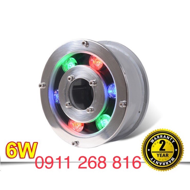 Đèn LED âm nước dạng bánh xe 6W