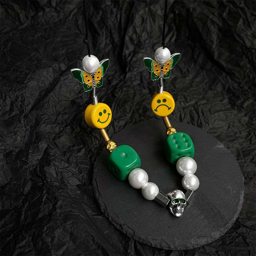 Vòng cổ Mặt Đầu Lâu Bằng Thép Không Gỉ Phong Cách Hip Hop Hàn Quốc