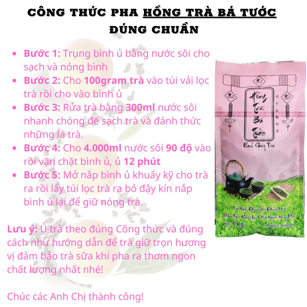 Hồng Trà Bá Tước WECHA, Earl Grey Tea Pha Trà Sữa, Trà tắc, Trà Đào, Trà Trái Cây | BigBuy360 - bigbuy360.vn