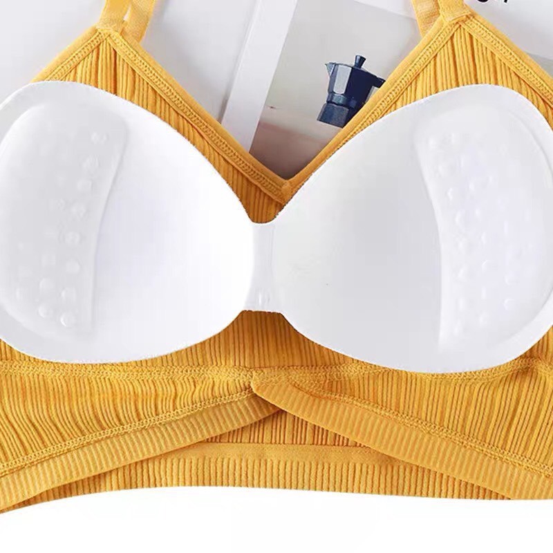 Áo Ngực/Áo Bra Nữ Gân Tăm Thoáng Mát Không Gọng