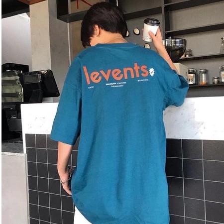 Áo thun unisex Levents Popular Logo Nam nữ màu trắng Full tag