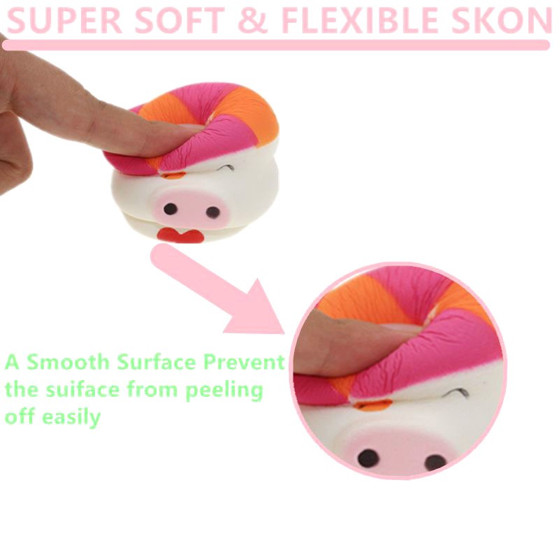 Đồ chơi bóp nén squishy kiểu dáng chú heo hoạt hình đáng yêu giải tỏa căng thẳng