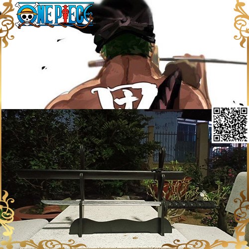 1421 D Kiếm gỗ phông cách nhật bản zoro one piece đạo cụ hóa trang dài 73cm