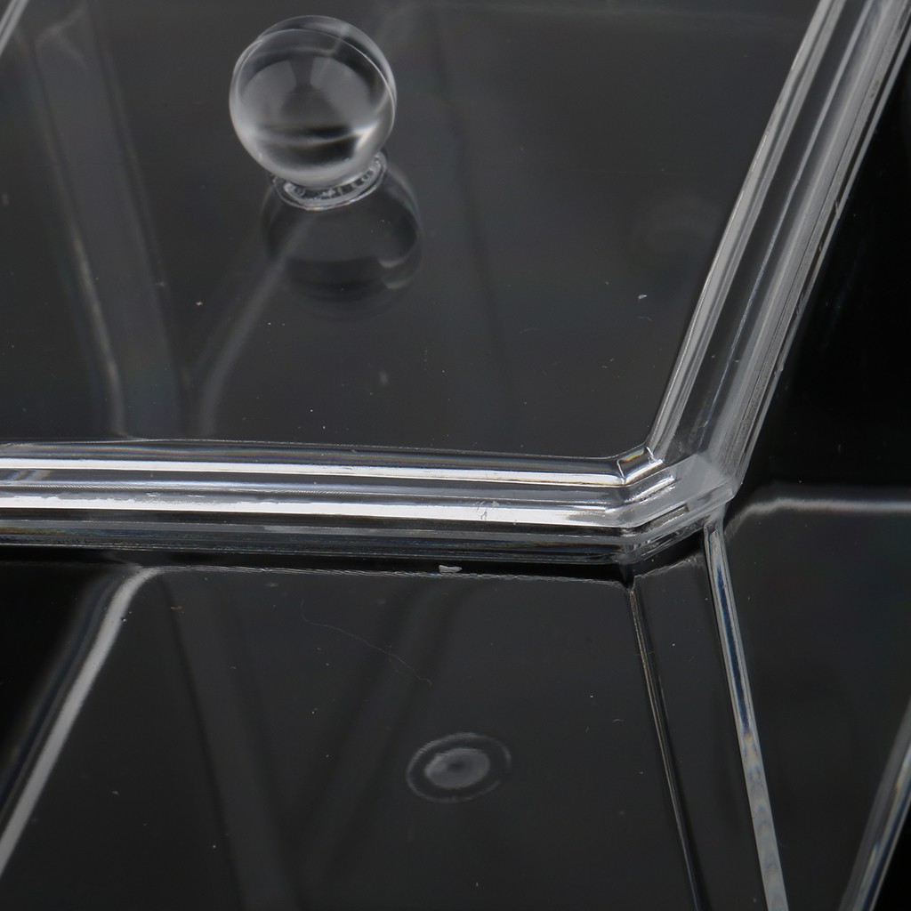 Hộp Đựng Bông Tẩy Trang Bằng Acrylic Tiện Dụng