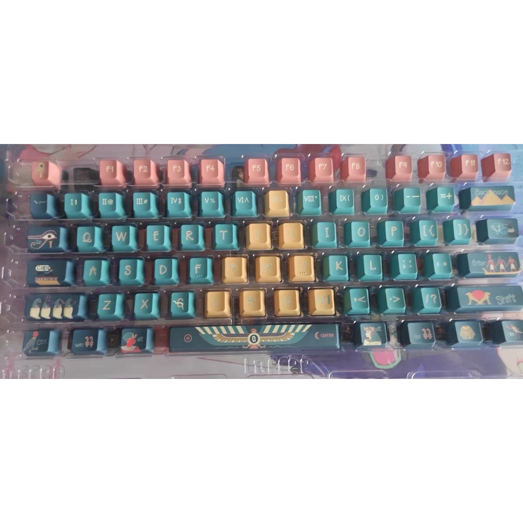 Keycap Lofree OEM 131 phím phong cách retro phiên bản giới hạn
