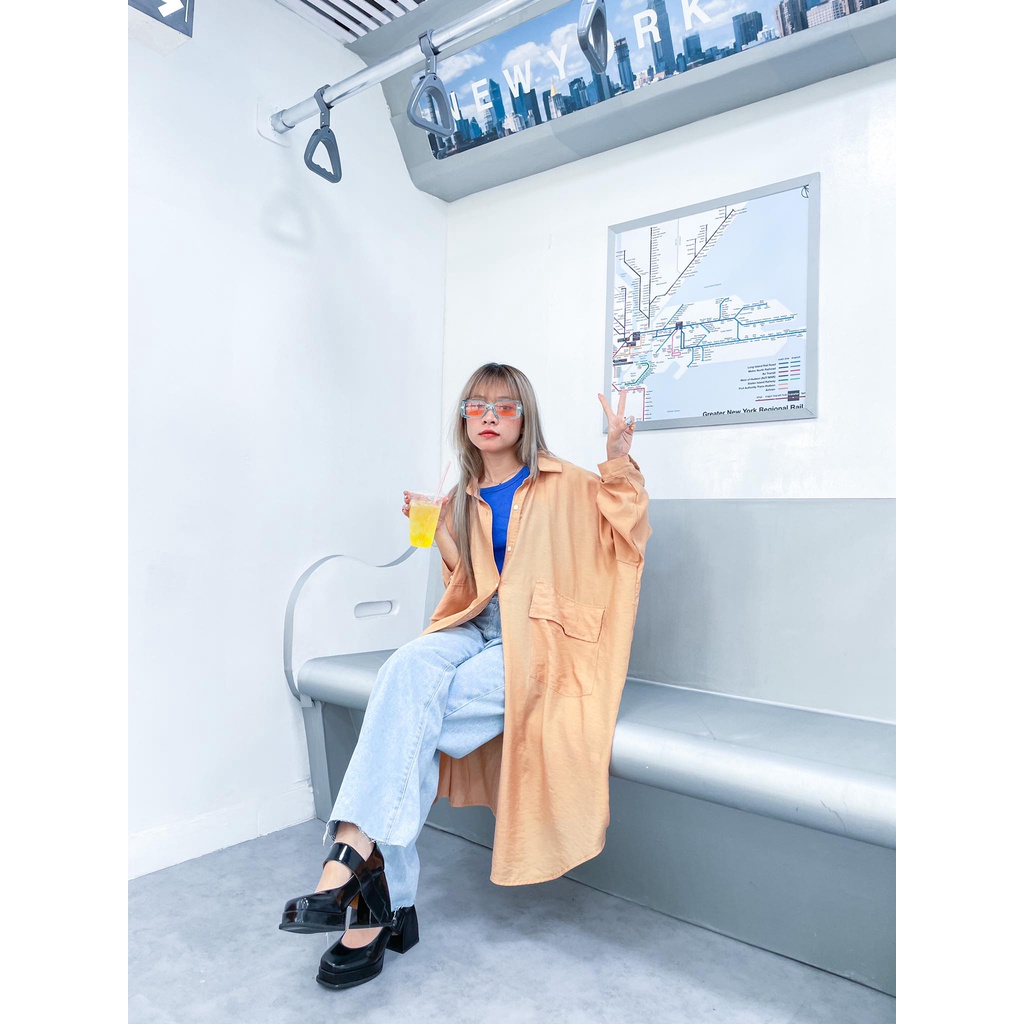 Long shirt - Áo sơ mi dáng dài form Hàn Quốc - Remmus.vn