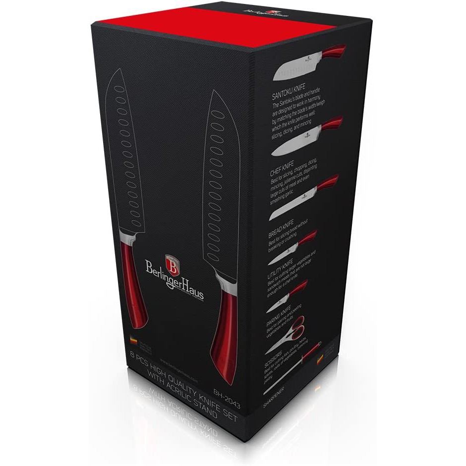 Bộ dao 8 món Berlinger Haus Bh2470, bộ dao kéo nhà bếp