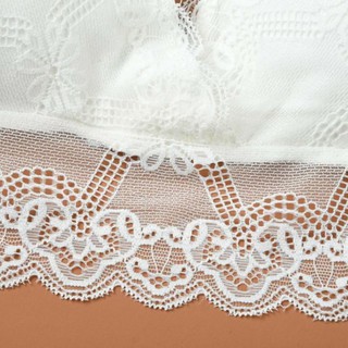 Bra ren chữ V màu trắng, Freesize < 55kg, V1 < 86cm
