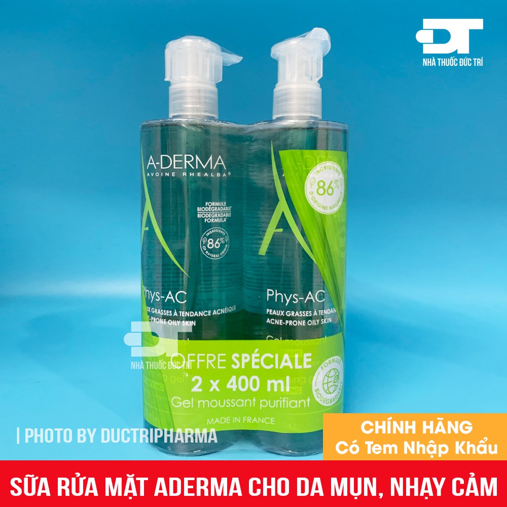 Sữa rửa mặt Aderma PhysAC [Aderma PhysAC]