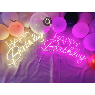 Đèn led Neon uốn chữ Happy Birthday,đèn trang trí sinh nhật,đèn sự kiện.