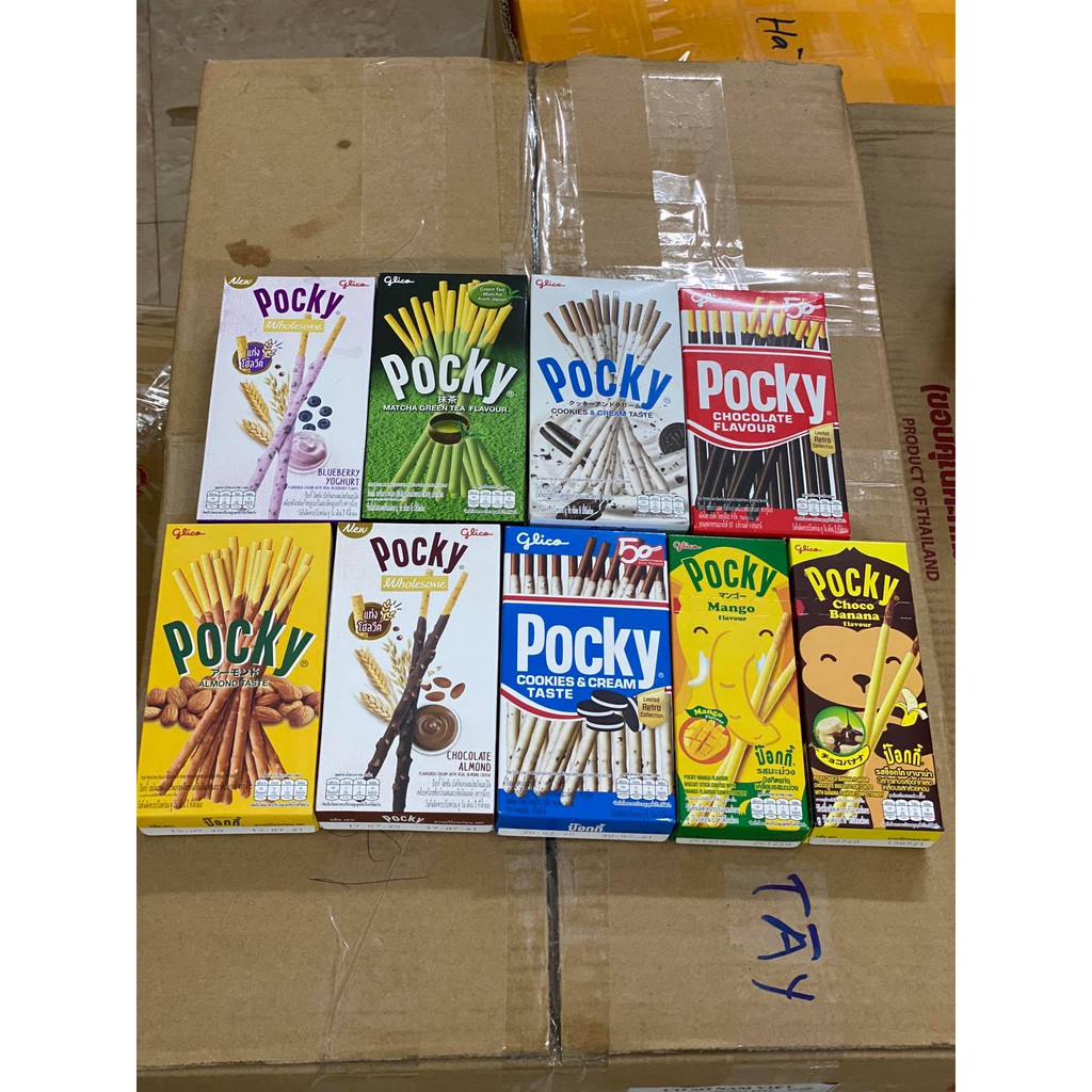 Bánh que Pocky Thái Lan các vị ngon 16k-20k/ 1 hộp