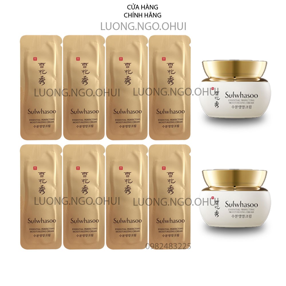 Gói kem Sulwhasoo dưỡng ẩm chuyên sâu, chống lão hóa và săn chắc da Essential Perfecting Moisturizing Cream 1ml