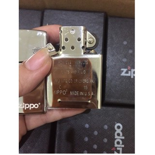Bật Lửa Zippo Bạc main USA cao cấp- tem đỏ