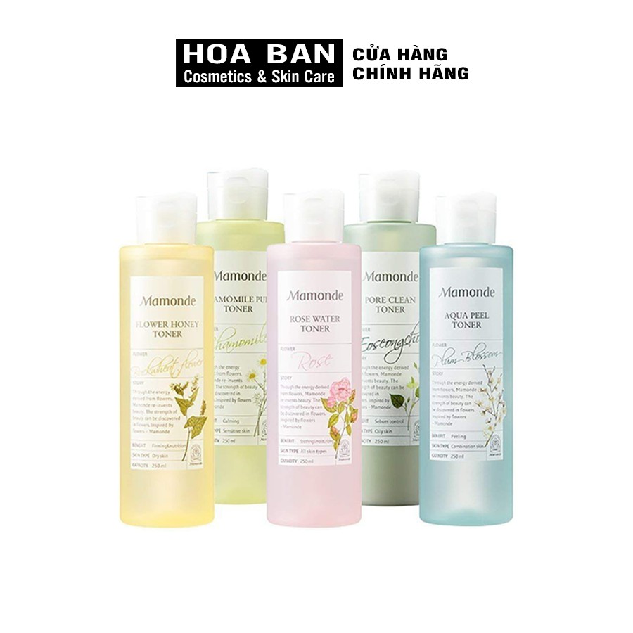 Nước Hoa Hồng Mamonde Toner 250ml (Đủ Mẫu)