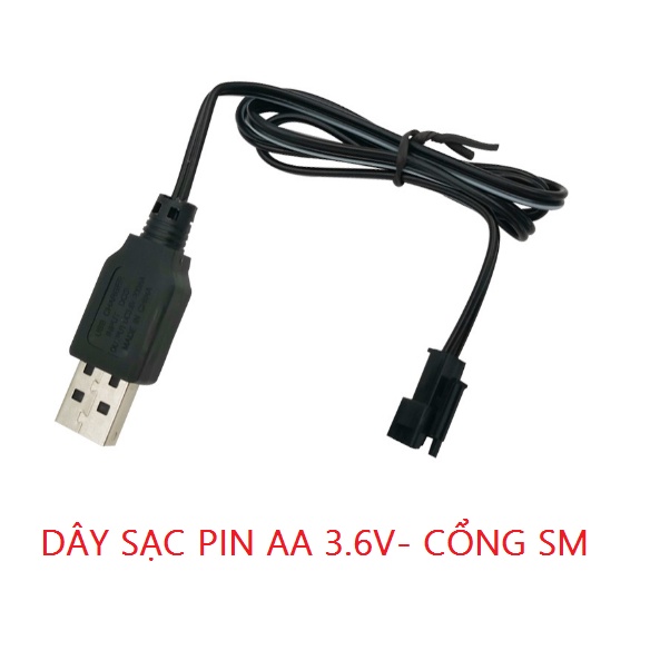 Pin Sạc Ni-Cd AA 3.6V, 4.8V, 6V, 7.2V 700 mAh Cổng Cắm SM Dùng Cho Đồ Chơi Ô Tô, Mô Hình Điều Khiển Từ Xa