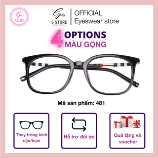 Gọng Kính Cận Mắt Vuông Cổ Điển G STORE Kính Cận Nam Nữ Mắt Dáng Thiết Kế Kiện Thời Trang 481