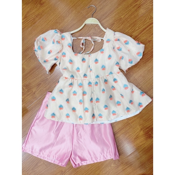 Set Babydoll trái dâu Bigsize