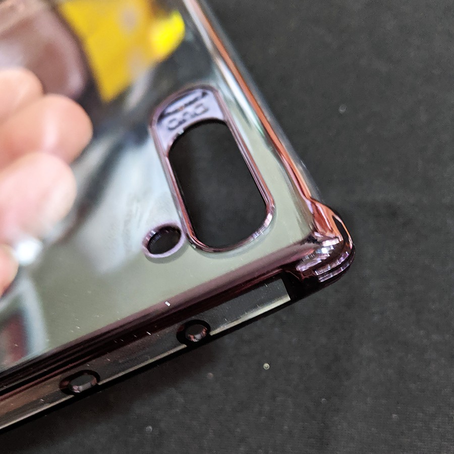 Combo ốp lưng viền màu và miếng dán PPF mặt sau Galaxy Note 10