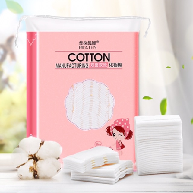 Bông tẩy trang Cotton Pads 3 lớp [Túi 222 miếng]