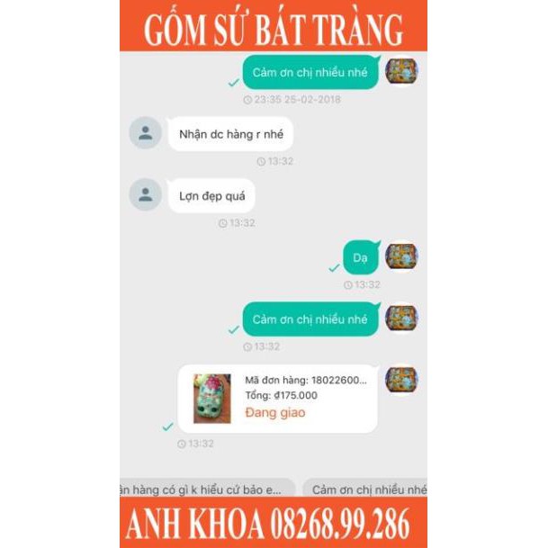 Lợn tiết kiệm to - Gốm sứ Bát Tràng Anh Khoa