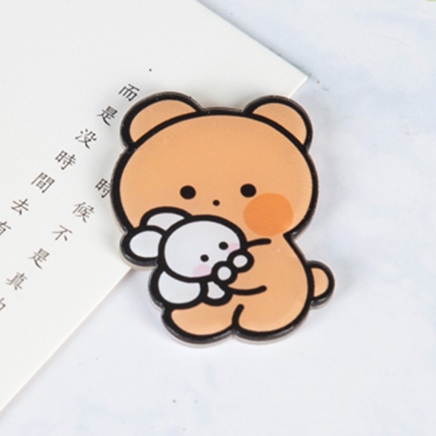 Sticker Hay Huy Hiệu Các loại Đáng Yêu Cute Như Cô Gái Gấu Đính Kèm Cho Túi Balo Hay Quần Áo