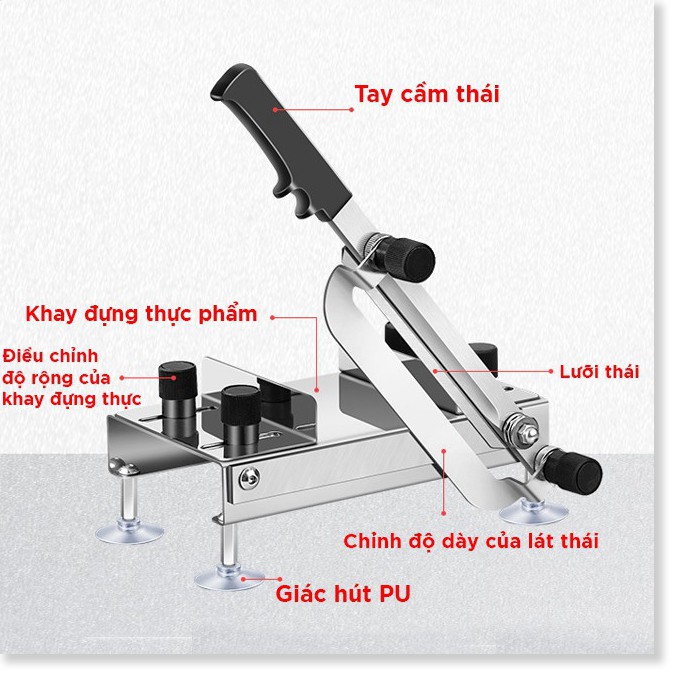 [KHÔNG GỈ] Máy Thái Thịt, Chặt Gà đông lạnh Đa Năng(Tặng 1 lưỡi dao), Bộ dao thái thịt đông, chín cho nhà hàng/gia đình