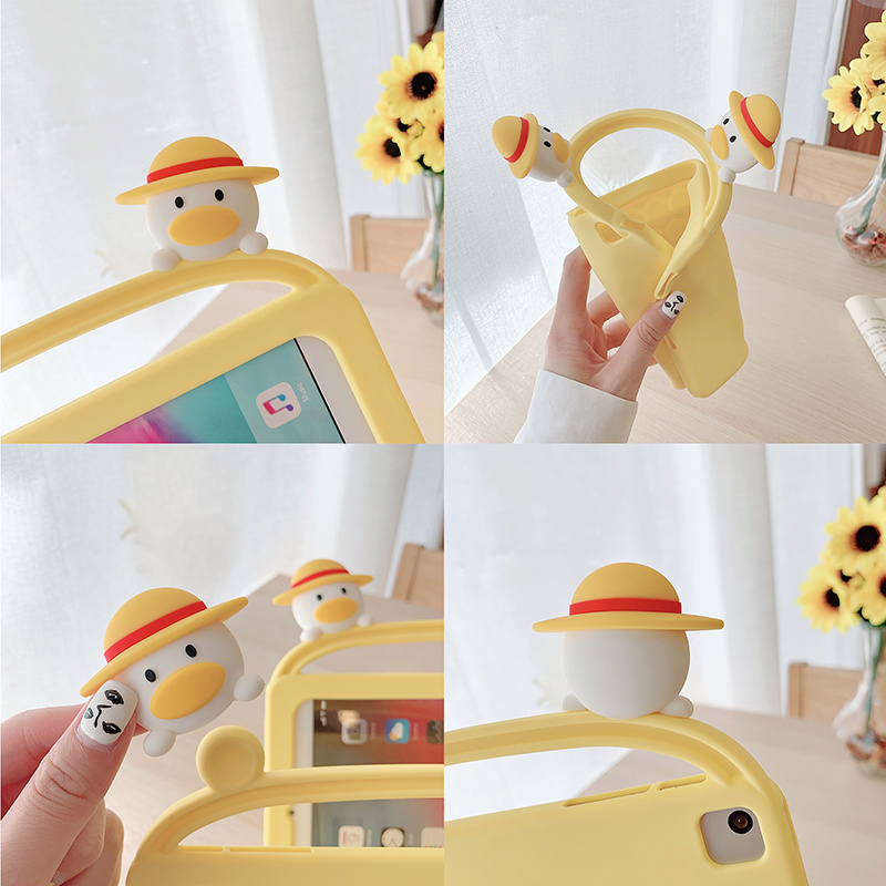 Ốp silicon Họa Tiết Hình Chú Vịt Dễ Thương Cho Ipad 9.7 2018 2017 10.2 7th Pro 9.7 10.5 Air 1 2 3 | BigBuy360 - bigbuy360.vn