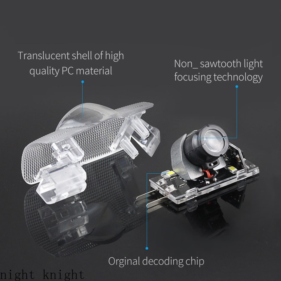Bộ 2 đèn led laser gắn cửa xe hơi toyota harrier prius crown reiz camry prado brz scidn avalon prir estima corolla
