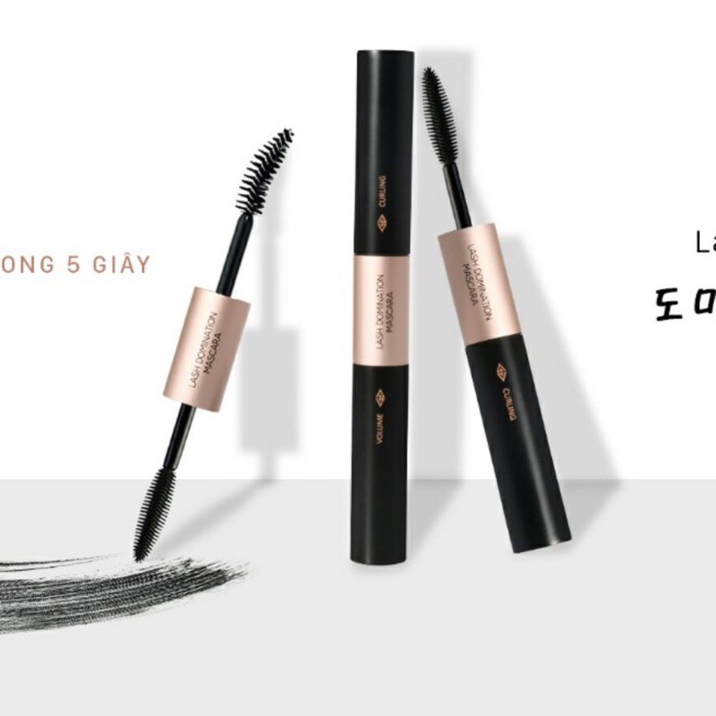 Mascara VACOSI 2 đầu cao cấp FREESHIPlàm cong và dài mi , thiết kế 2 đầu độc đáo , không vón cục, không lem ,lâu trô