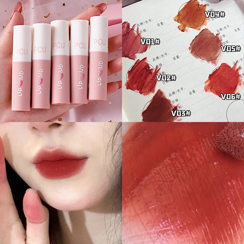 Son Kem Lì PCU Màu Nhung Mượt Lâu Trôi Xinh pink hồng