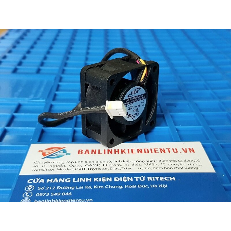 Quạt ADDA AD0412UB-C52 12VDC 0.18A 40x40x20mm