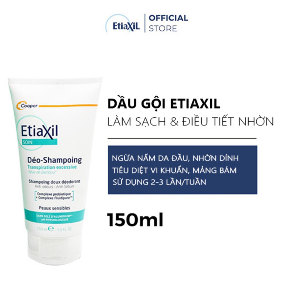 Khử mùi bộ 3 sản phẩm Etiaxil  ngăn mồ hôi, mùi cơ thể hiệu quả - hàng nội địa Pháp