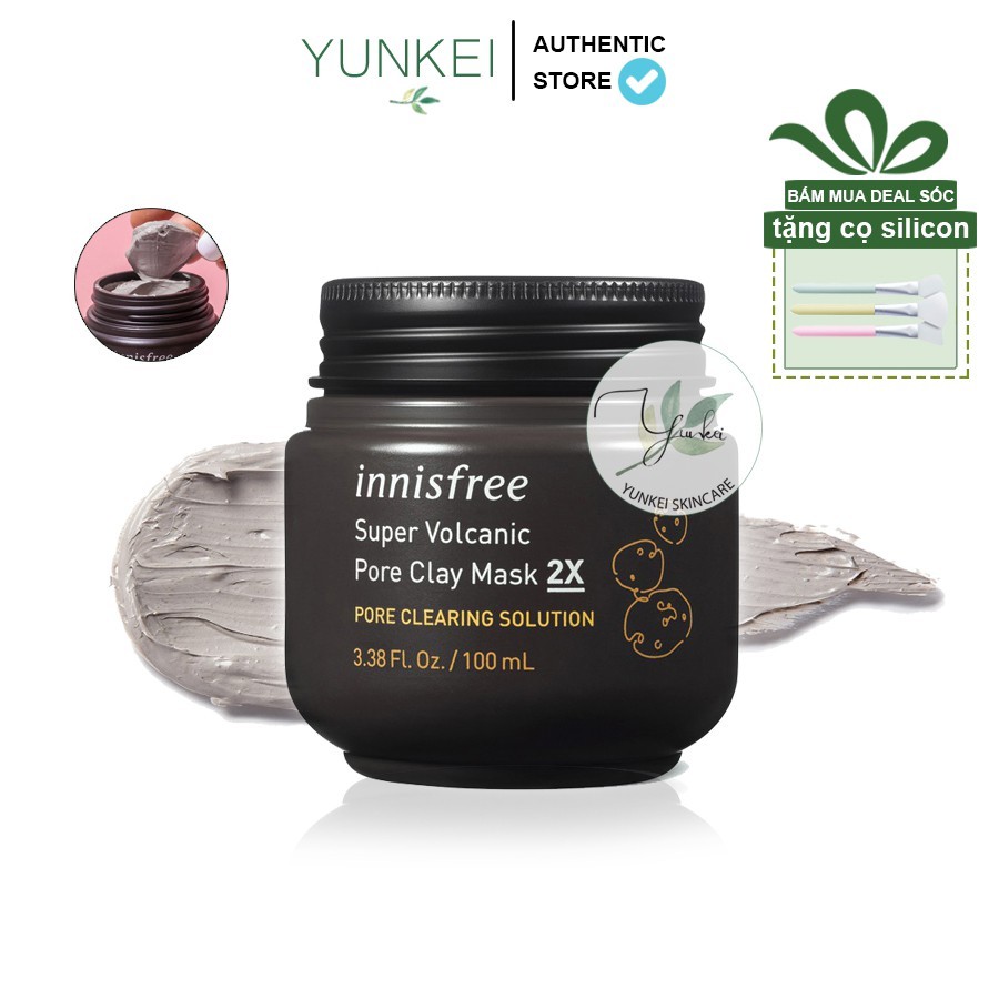 [Mã SKAMPUSH11 giảm 10% đơn 200k] Mặt Nạ Đất Sét Innisfree Super Volcanic Pore Clay Mask 2X 100ml | BigBuy360 - bigbuy360.vn