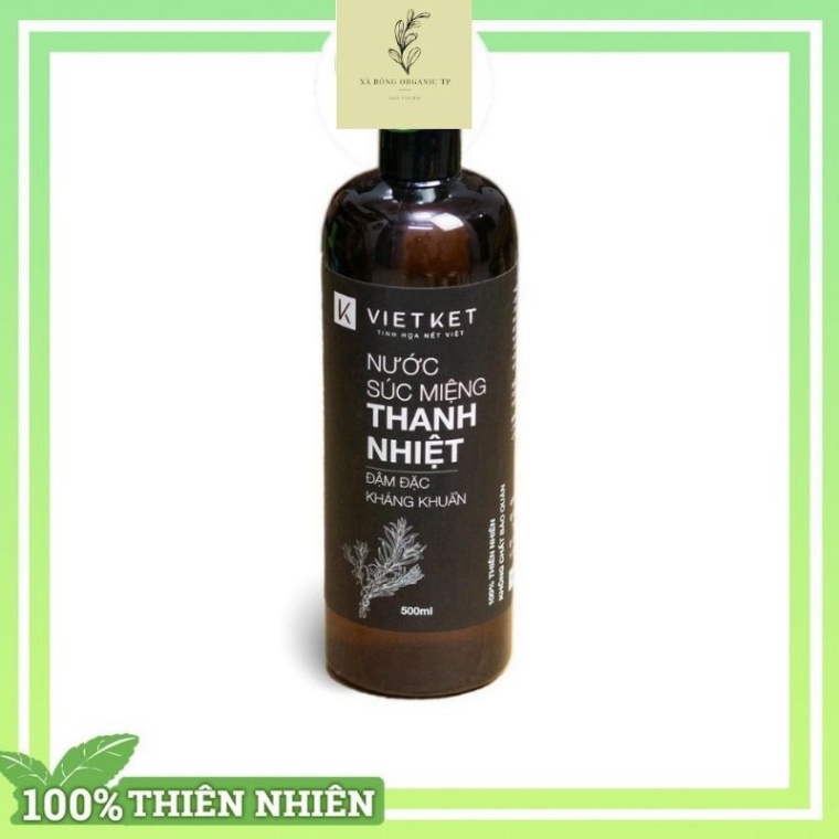 Nước Súc Miệng Thảo Dược  Hàng Chính Hãng  Ngăn Ngừa Hôi Miệng - Khỏi Lo Chảy Máu Chân Răng, Sưng Lợi VIETKET 500ML
