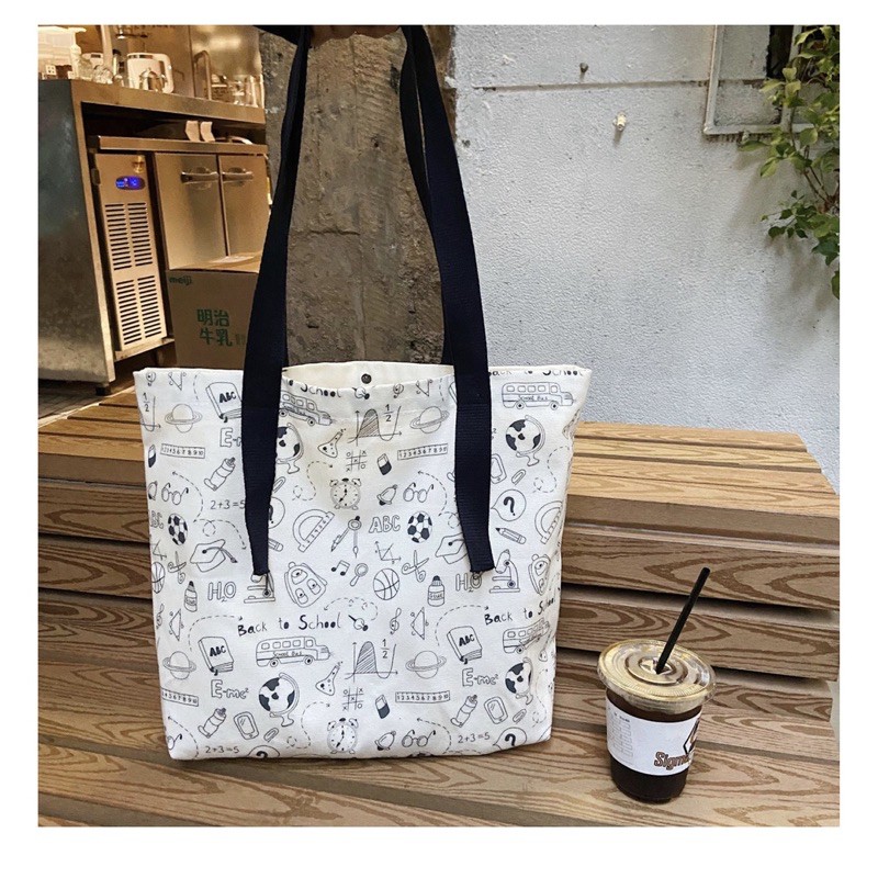 Túi vải tote back to school