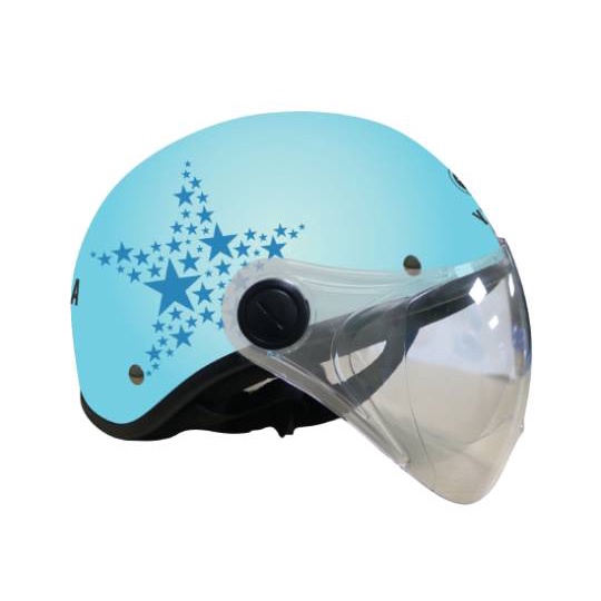 Mũ bảo hiểm nửa đầu có kính mới 2022 màu Xanh Da Trời – Sky Blue