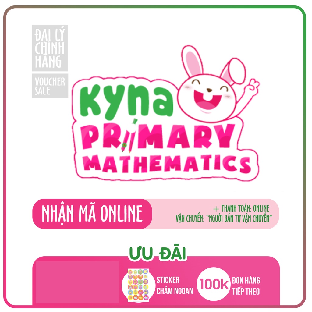 Toán Tiểu học cho bé Kyna Primary Math - Toàn quốc [Evoucher] Mã học chương trình Toán Tiểu học cho bé