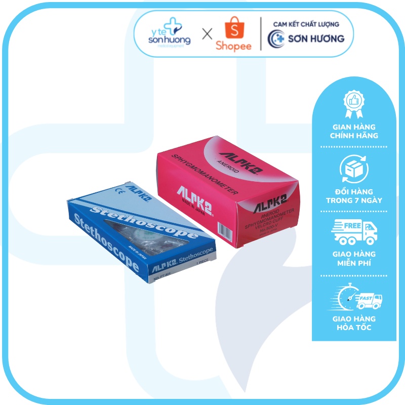 Máy đo huyết áp cơ alpk2 đồng hồ 500v tai nghe ft 801