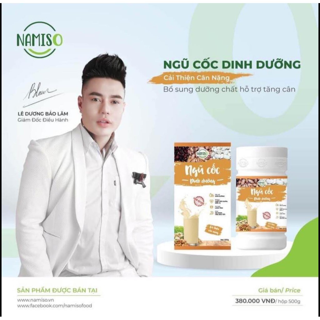 Ngũ cốc Lê Dương Bảo Lâm &amp; thương hiệu Namiso Organic Food( chính hãng 100%)
