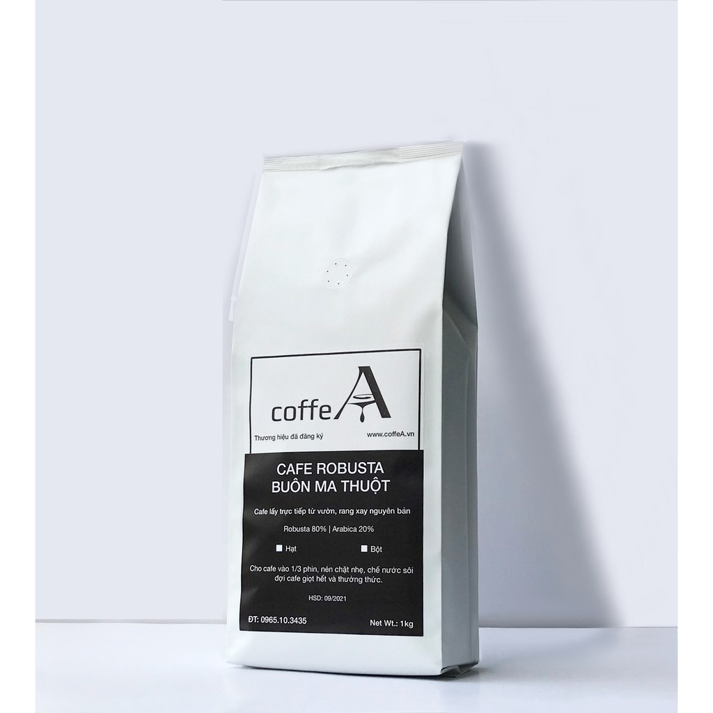 Cafe nguyên chất Robusta Arabica rang xay 100%, cafe đen, pha phin pha máy coffea 500g 82ra